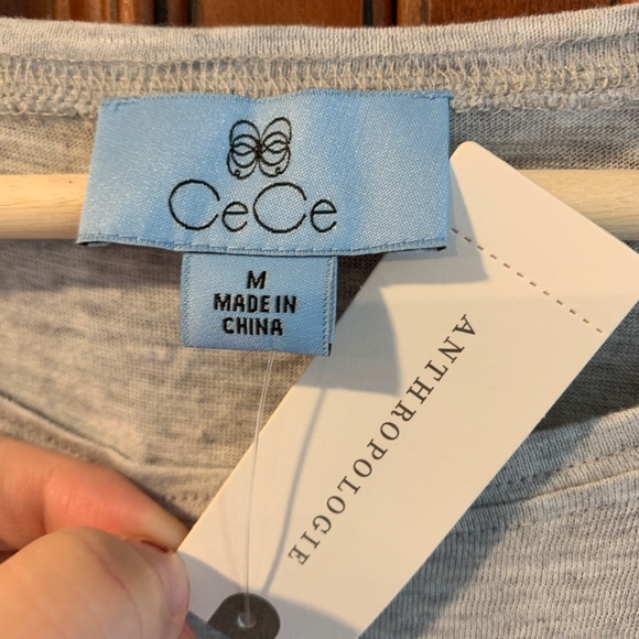 NWT Anthropologie Arianna Flutter sleeved Top - Picture 3 of 5